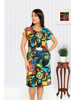 Купить Хлопковое платье с ярким принтом COCOON P22319 в Украина в Lingerie.ua - Одяг для дому та відпочинку, Фото 4