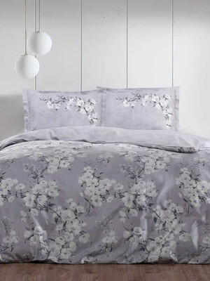 Купить Постельный комплект двуспальный TAC Saten   Brina в Украина в Lingerie.ua - Одяг для дому та відпочинку, Фото 1