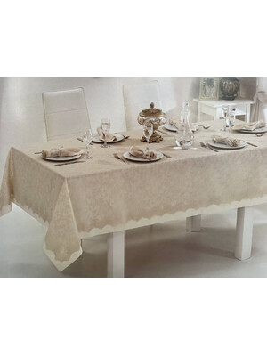 Купить Скатерть с гипюровым полотном и салфетками MAISON D`OR Plain&Lace  в Украина в Lingerie.ua - Одяг для дому та відпочинку, Фото 3