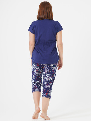 Купить Хлопковый комплект большого размера с капри VIENETTA 1070635100 в Украина в Lingerie.ua - Одяг для дому та відпочинку, Фото 2