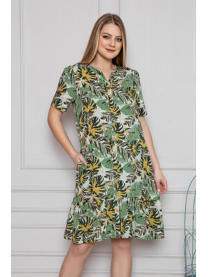 Купить Халат из вискозы с коротким рукавом COCOON P40413 в Украина в Lingerie.ua - Одяг для дому та відпочинку, Фото 1