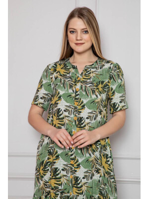 Купить Халат из вискозы с коротким рукавом COCOON P40413 в Украина в Lingerie.ua - Одяг для дому та відпочинку, Фото 2