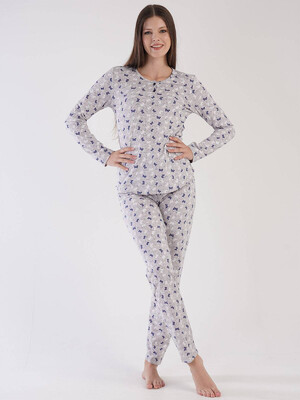 Купить Трикотажная пижама с длинным рукавом VIENETTA 3031431069 в Украина в Lingerie.ua - Одяг для дому та відпочинку, Фото 3