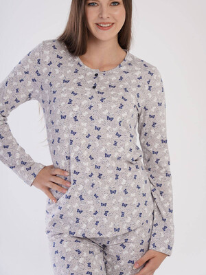 Купить Трикотажная пижама с длинным рукавом VIENETTA 3031431069 в Украина в Lingerie.ua - Одяг для дому та відпочинку, Фото 6