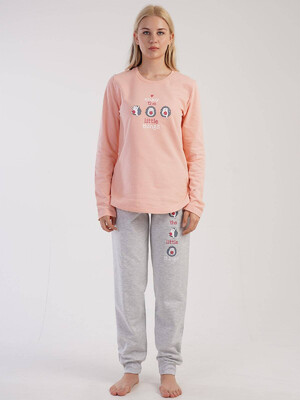 Купить Байковый комплект с длинным рукавом  VIENETTA 3041203414 в Украина в Lingerie.ua - Одяг для дому та відпочинку, Видео