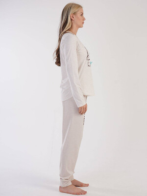Купить Хлопковый комплект с длинным рукавом VIENETTA 3032320000 в Украина в Lingerie.ua - Одяг для дому та відпочинку, Фото 4
