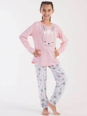 Купить Хлопковая пижама с длинным рукавом VIENETTA 3032640782 в Украина в Lingerie.ua - Одяг для дому та відпочинку, Фото 1