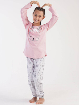 Купить Хлопковая пижама с длинным рукавом VIENETTA 3032640782 в Украина в Lingerie.ua - Одяг для дому та відпочинку, Фото 4