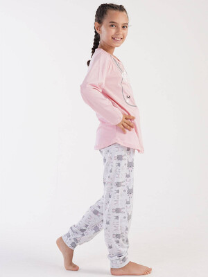 Купить Хлопковая пижама с длинным рукавом VIENETTA 3032640782 в Украина в Lingerie.ua - Одяг для дому та відпочинку, Фото 5