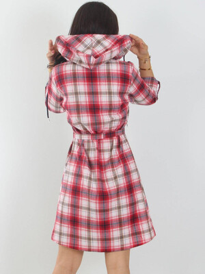 Купить Фланелевый халат на пуговицах с капюшоном JEN 03404 в Украина в Lingerie.ua - Одяг для дому та відпочинку, Фото 3