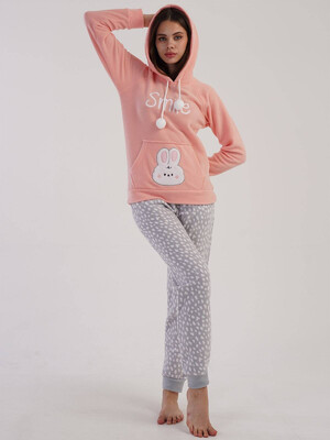 Купить Флисовый теплый домашний костюм с худи VIENETTA 3051962640 в Украина в Lingerie.ua - Одяг для дому та відпочинку, Фото 3