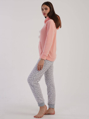 Купить Флисовый теплый домашний костюм с худи VIENETTA 3051962640 в Украина в Lingerie.ua - Одяг для дому та відпочинку, Фото 6