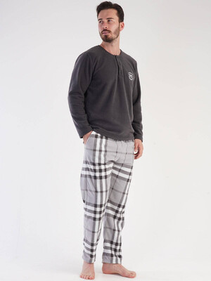 Купить Флисовая пижама с брюками в клетку VIENETTA MAN 3030370188 в Украина в Lingerie.ua - Одяг для дому та відпочинку, Фото 2
