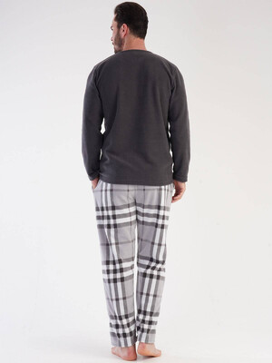 Купить Флисовая пижама с брюками в клетку VIENETTA MAN 3030370188 в Украина в Lingerie.ua - Одяг для дому та відпочинку, Фото 5