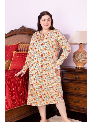 Купить Ночная сорочка из вискозы с длинным рукавом SABRINA О-11472 в Украина в Lingerie.ua - Одяг для дому та відпочинку, Фото 1