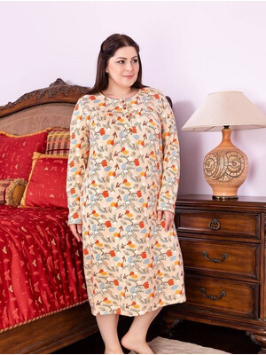 Купить Ночная сорочка из вискозы с длинным рукавом SABRINA О-11472 в Украина в Lingerie.ua - Одяг для дому та відпочинку, Фото 3