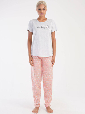 Хлопковый комплект из футболки и брюк VIENETTA 3051573414