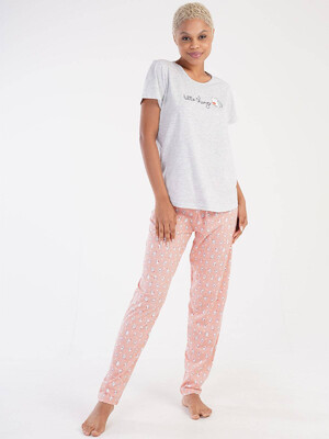 Купить Хлопковый комплект из футболки и брюк VIENETTA 3051573414 в Украина в Lingerie.ua - Одяг для дому та відпочинку, Фото 2