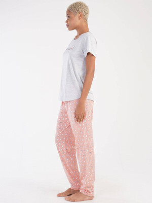 Купить Хлопковый комплект из футболки и брюк VIENETTA 3051573414 в Украина в Lingerie.ua - Одяг для дому та відпочинку, Фото 6