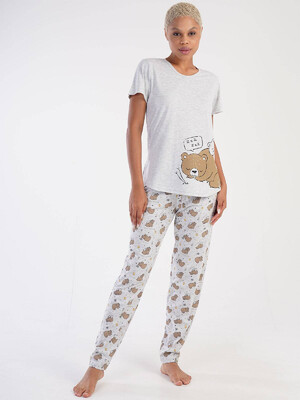 Купить Хлопковый комплект с длинным рукавом VIENETTA 3051790593 в Украина в Lingerie.ua - Одяг для дому та відпочинку, Фото 3