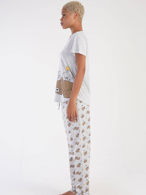 Купить Хлопковый комплект с длинным рукавом VIENETTA 3051790593 в Украина в Lingerie.ua - Одяг для дому та відпочинку, Фото 5