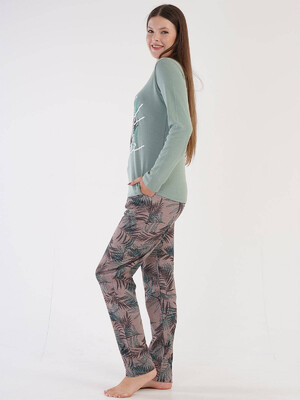 Купить Хлопковый комплект с длинным рукавом VIENETTA 3041450451 в Украина в Lingerie.ua - Одяг для дому та відпочинку, Фото 2