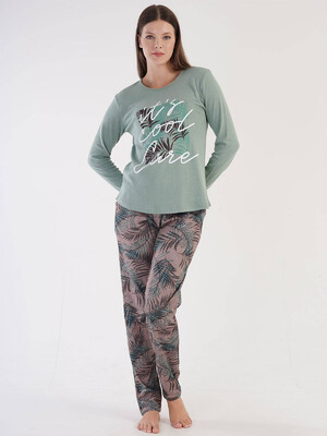 Купить Хлопковый комплект с длинным рукавом VIENETTA 3041450451 в Украина в Lingerie.ua - Одяг для дому та відпочинку, Фото 6