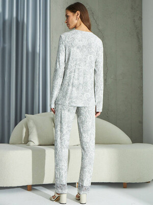 Купить Кашемировая пижама с кружевом SEVIM 15243 в Украина в Lingerie.ua - Одяг для дому та відпочинку, Фото 3