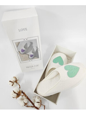 Купить Тапочки женские махровые  MAISON D'OR LOVE terlik  в Украина в Lingerie.ua - Одяг для дому та відпочинку, Фото 2