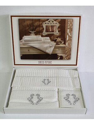 Купить НАБОР ВАФЕЛЬНЫХ ПОЛОТЕНЕЦ MAISON D`OR Brise Apone в Украина в Lingerie.ua - Одяг для дому та відпочинку, Фото 1