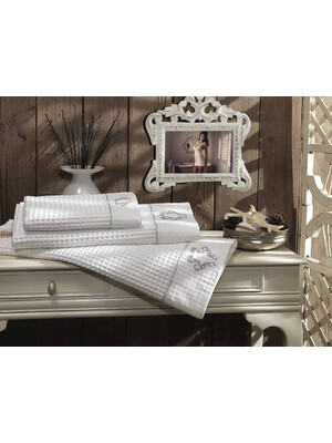 Купить НАБОР ВАФЕЛЬНЫХ ПОЛОТЕНЕЦ MAISON D`OR Brise Apone в Украина в Lingerie.ua - Одяг для дому та відпочинку, Фото 2