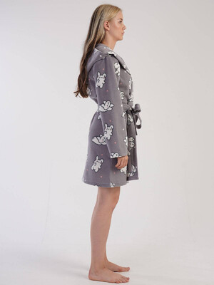 Купить Флисовый домашний халат с капюшоном VIENETTA 3040410235 в Украина в Lingerie.ua - Одяг для дому та відпочинку, Фото 2
