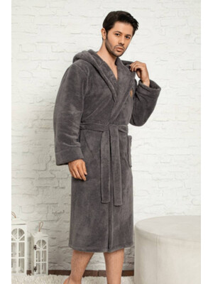 Купить Теплый халат мужской с капюшоном COCOON E14-549 в Украина в Lingerie.ua - Одяг для дому та відпочинку, Фото 4