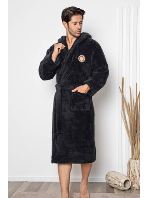 Купить Теплый халат мужской с капюшоном COCOON E14-549 в Украина в Lingerie.ua - Одяг для дому та відпочинку, Фото 6
