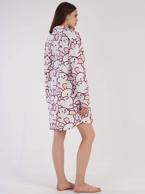 Купить Флисовый халат короткий на пуговицах VIENETTA 3052130274 в Украина в Lingerie.ua - Одяг для дому та відпочинку, Фото 2