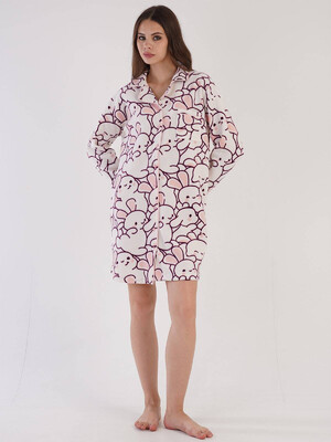 Купить Флисовый халат короткий на пуговицах VIENETTA 3052130274 в Украина в Lingerie.ua - Одяг для дому та відпочинку, Фото 5