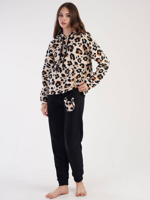 Купить Флисовый теплый костюм с капюшоном VIENETTA 3031650280 в Украина в Lingerie.ua - Одяг для дому та відпочинку, Фото 2