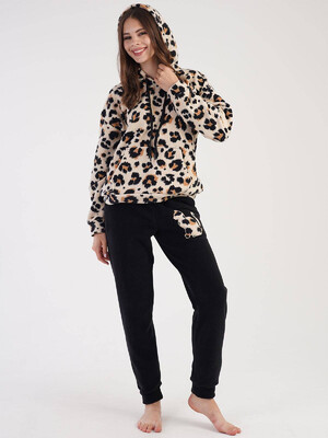 Купить Флисовый теплый костюм с капюшоном VIENETTA 3031650280 в Украина в Lingerie.ua - Одяг для дому та відпочинку, Фото 4