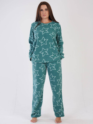 Купить Флисовая пижама большого размера VIENETTA 3040430157 в Украина в Lingerie.ua - Одяг для дому та відпочинку, Фото 5