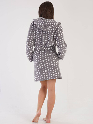 Купить Теплый флисовый халат в горошек VIENETTA 3031770158 в Украина в Lingerie.ua - Одяг для дому та відпочинку, Фото 7