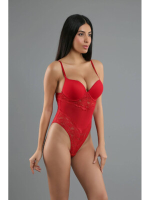 Купить Боди с чашкой push up кружевное V NEW BRA 335081 в Украина в Lingerie.ua - Одяг для дому та відпочинку, Фото 19