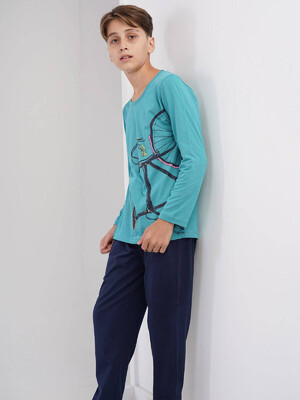 Купить Хлопковый комплект с длинным рукавом VIENETTA KIDS 3060290000 в Украина в Lingerie.ua - Одяг для дому та відпочинку, Фото 2