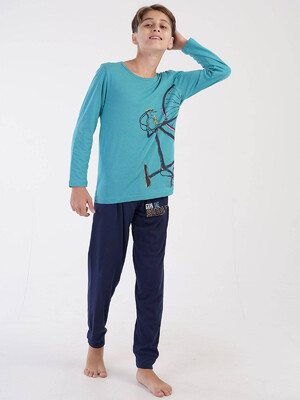 Купить Хлопковый комплект с длинным рукавом VIENETTA KIDS 3060290000 в Украина в Lingerie.ua - Одяг для дому та відпочинку, Фото 4