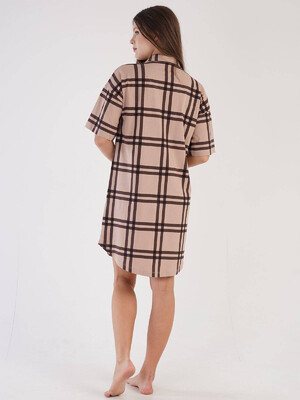 Купить Бавовняний жіночий халат на ґудзиках VIENETTA 3040985372 в Украина в Lingerie.ua - Одяг для дому та відпочинку, Фото 4