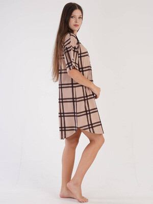 Купить Бавовняний жіночий халат на ґудзиках VIENETTA 3040985372 в Украина в Lingerie.ua - Одяг для дому та відпочинку, Фото 6