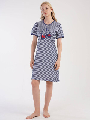 Купить Хлопковая ночная сорочка с коротким рукавом VIENETTA 3050991913 в Украина в Lingerie.ua - Одяг для дому та відпочинку, Фото 1