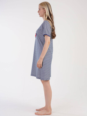 Купить Хлопковая ночная сорочка с коротким рукавом VIENETTA 3050991913 в Украина в Lingerie.ua - Одяг для дому та відпочинку, Фото 3