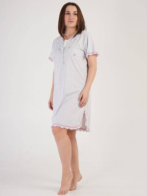 Купить Хлопковая ночная сорочка с рюшиками VIENETTA 3020020000 в Украина в Lingerie.ua - Одяг для дому та відпочинку, Фото 5