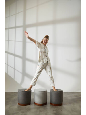 Купить Хлопковая пижама на пуговицах с коротким рукавом HAYS 36145 в Украина в Lingerie.ua - Одяг для дому та відпочинку, Фото 15