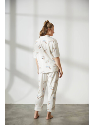 Купить Хлопковая пижама на пуговицах с коротким рукавом HAYS 36145 в Украина в Lingerie.ua - Одяг для дому та відпочинку, Фото 20